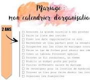 liste organisation mariage