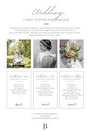 tarif photographe mariage