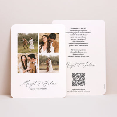 remerciement mariage