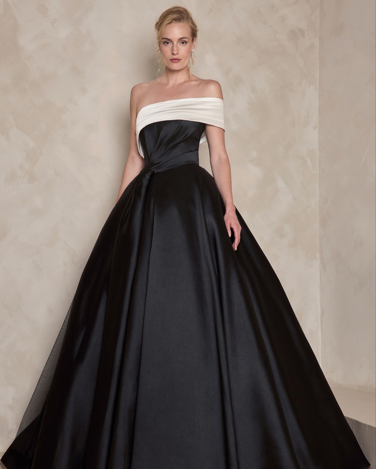 robe de mariée blanc et noir