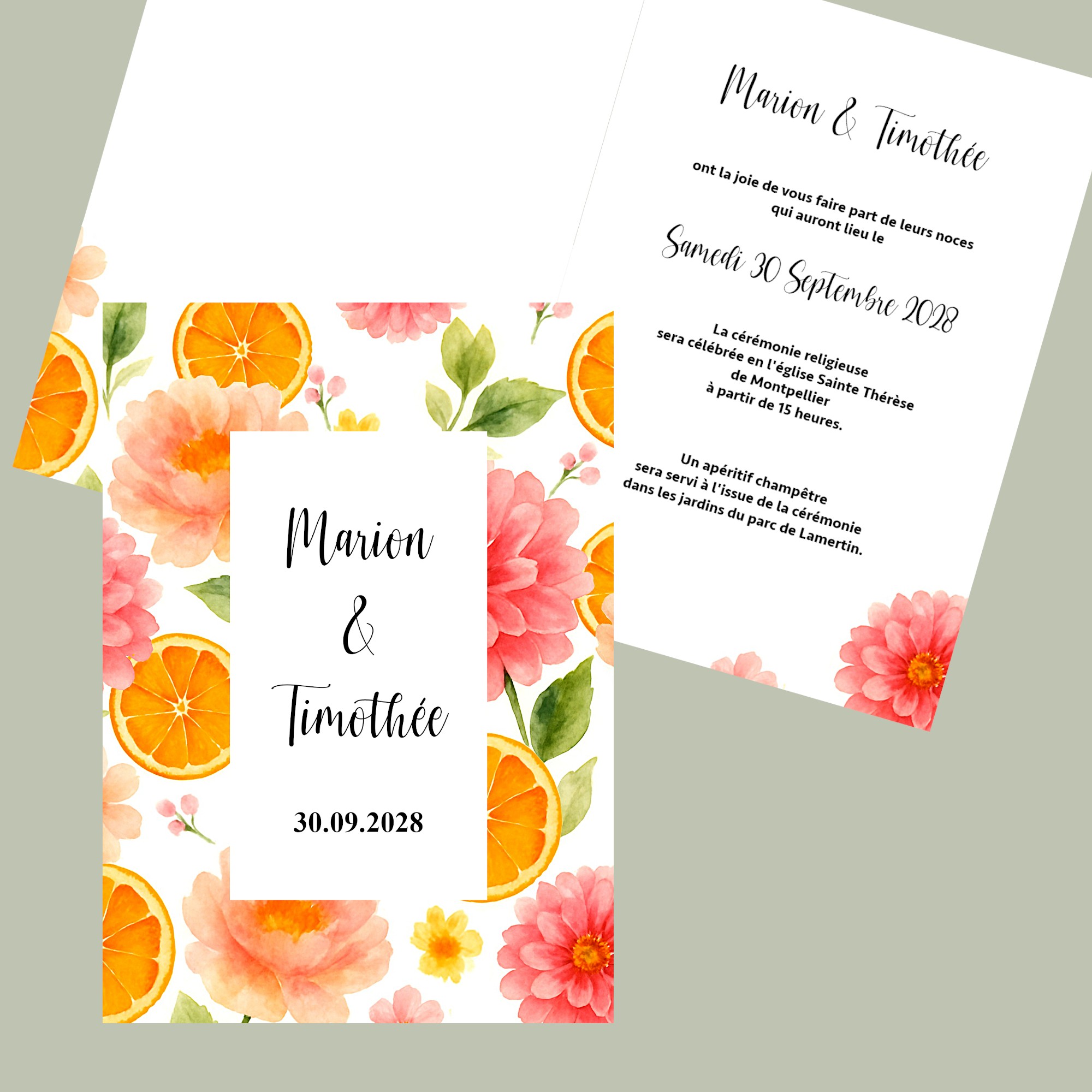 invitation de mariage