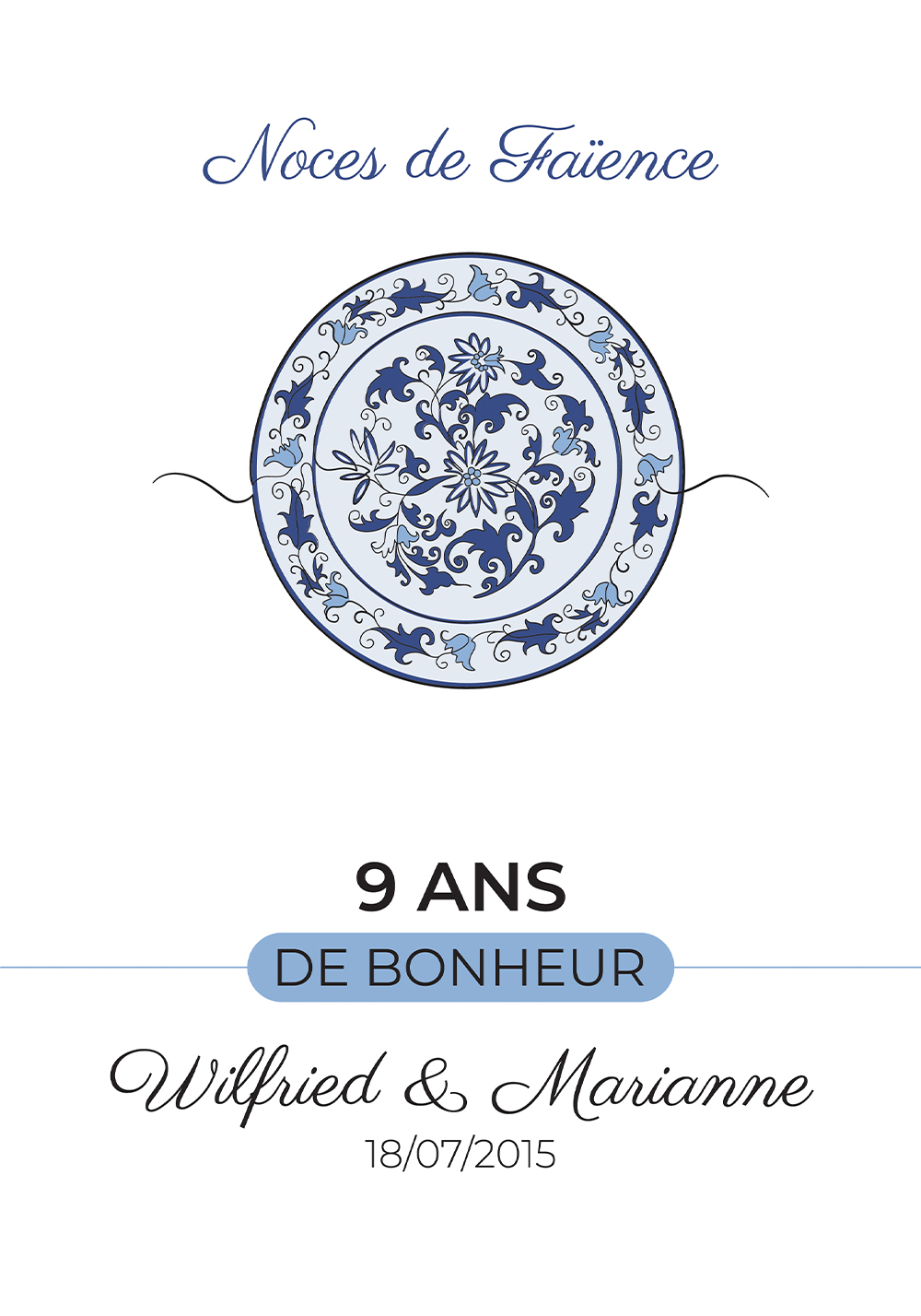 un an de mariage noce de